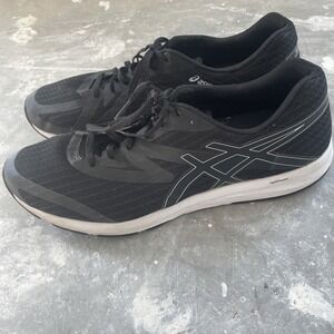 ASICS Amplica Men's Running Shoes Size 15‎ Black White T825N AmpliFoam - READ